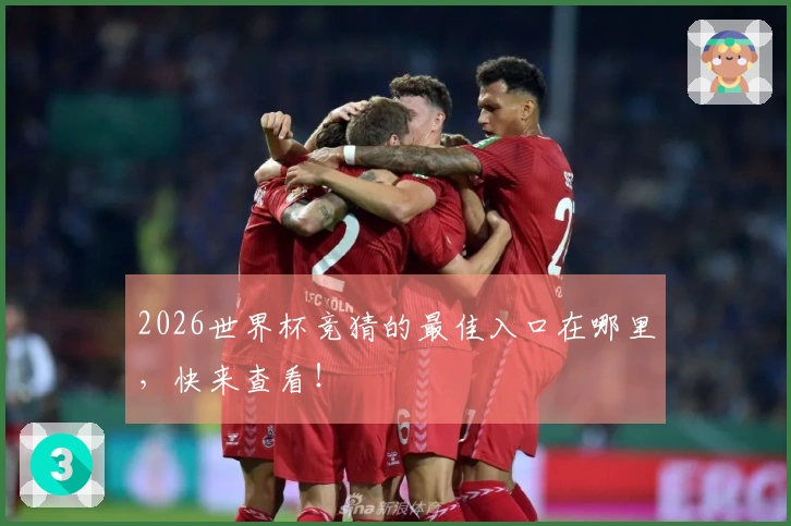 2026世界杯竞猜的最佳入口在哪里，快来查看！