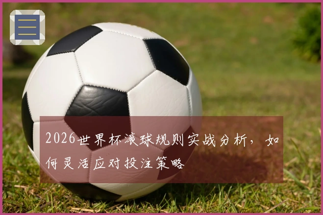 2026世界杯滚球规则实战分析，如何灵活应对投注策略